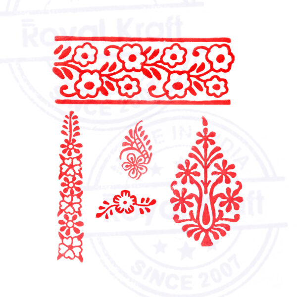 Indian Wooden Stamps - Set