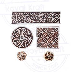 Indian Wooden Stamps - Set