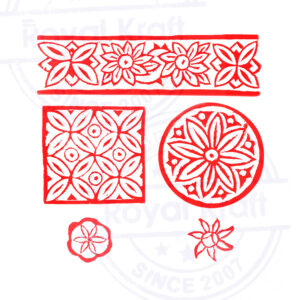 Indian Wooden Stamps - Set