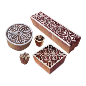 Indian Wooden Stamps - Set