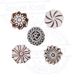 Round Wooden Stamps - Set