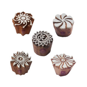 Round Wooden Stamps - Set