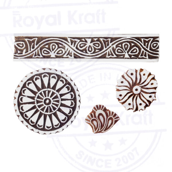 Indian Wooden Stamps - Set