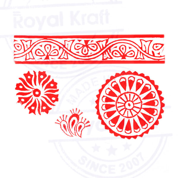 Indian Wooden Stamps - Set