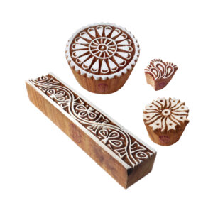 Indian Wooden Stamps - Set