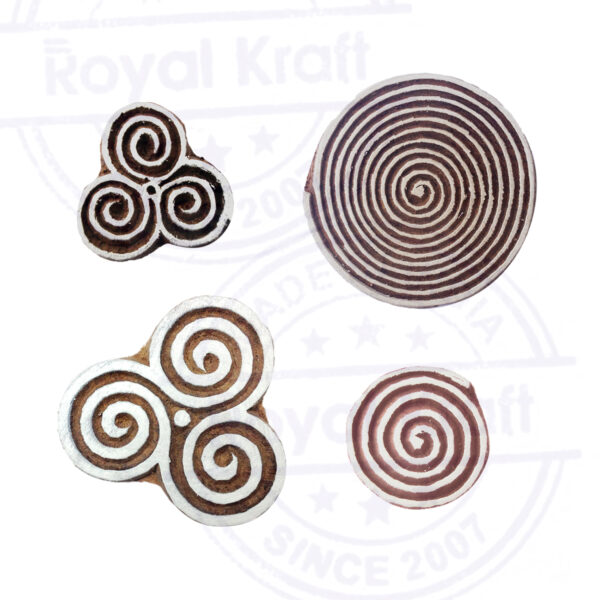 Round Wooden Stamps - Set