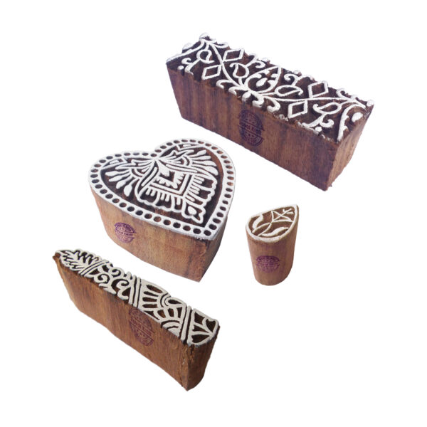 Heart Wooden Stamps - Set