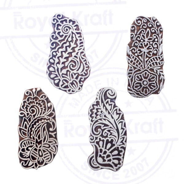 Floral Wooden Stamps - Set