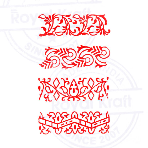 Border Wooden Stamps - Set