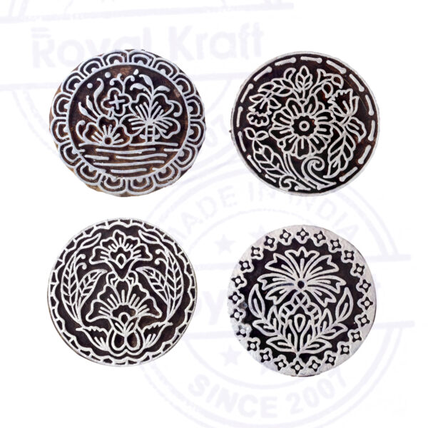 Round Wooden Stamps - Set
