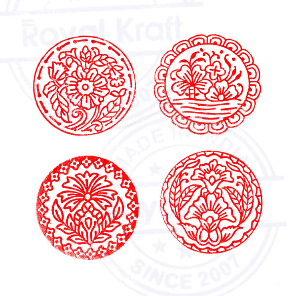 Round Wooden Stamps - Set
