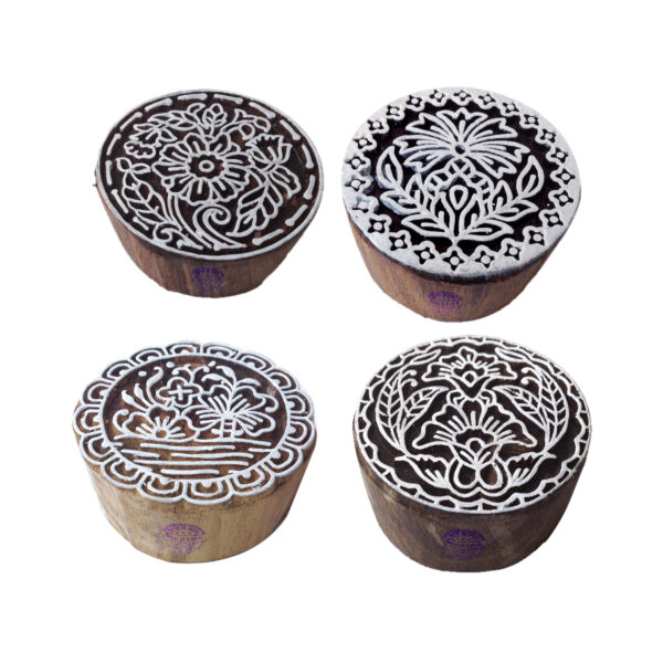 Round Wooden Stamps - Set
