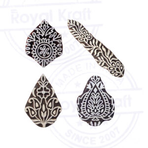 Floral Wooden Stamps - Set