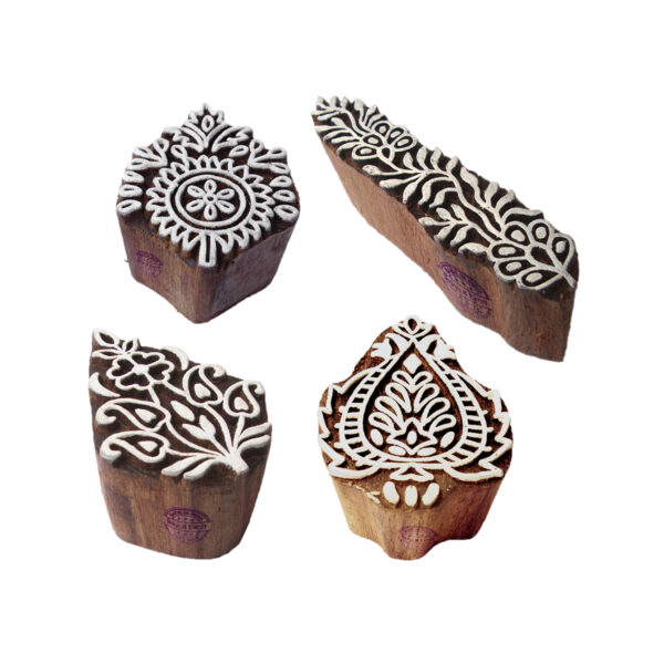 Floral Wooden Stamps - Set