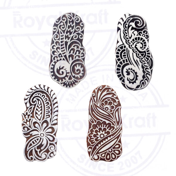 Floral Wooden Stamps - Set