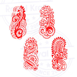 Floral Wooden Stamps - Set