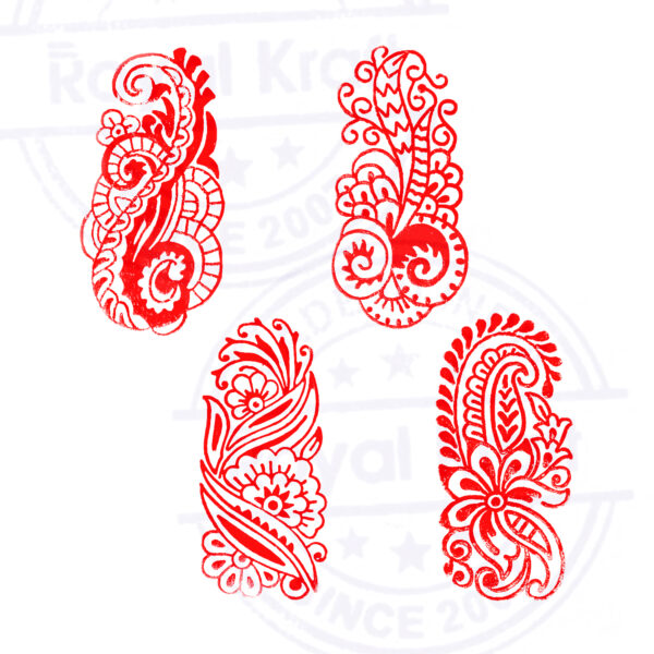 Floral Wooden Stamps - Set