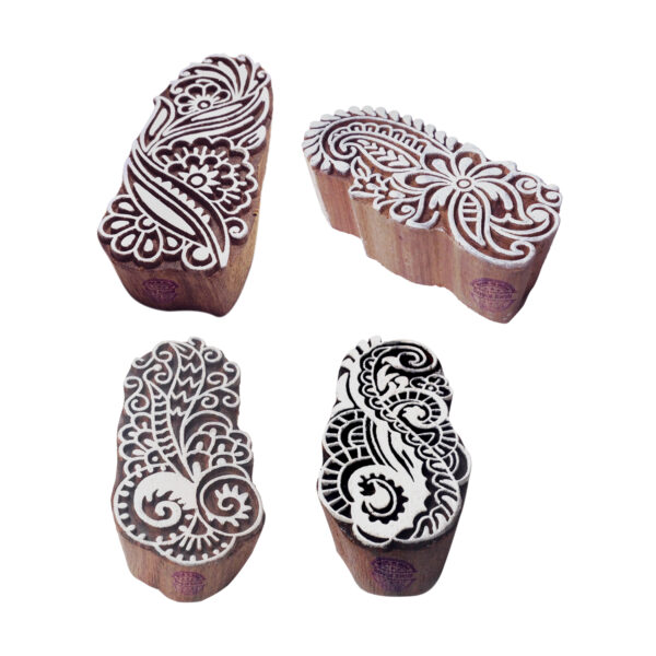 Floral Wooden Stamps - Set