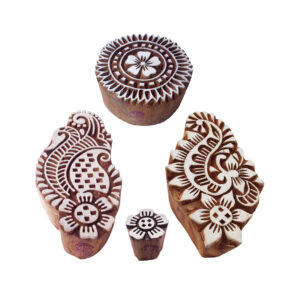 Floral Wooden Stamps - Set