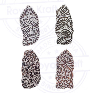 Floral Wooden Stamps - Set