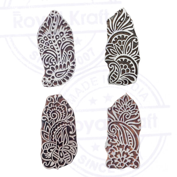 Floral Wooden Stamps - Set