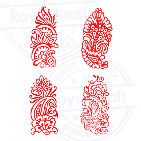 Floral Wooden Stamps - Set