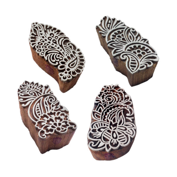 Floral Wooden Stamps - Set