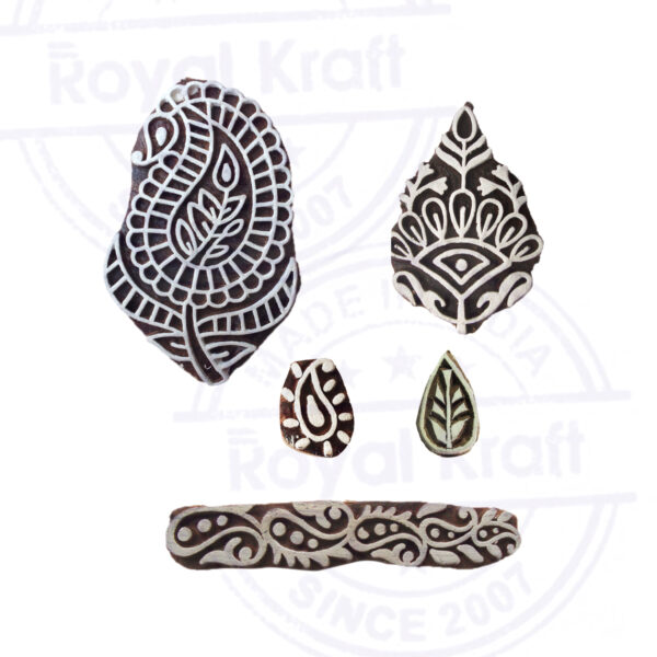 Paisley Wooden Stamps - Set