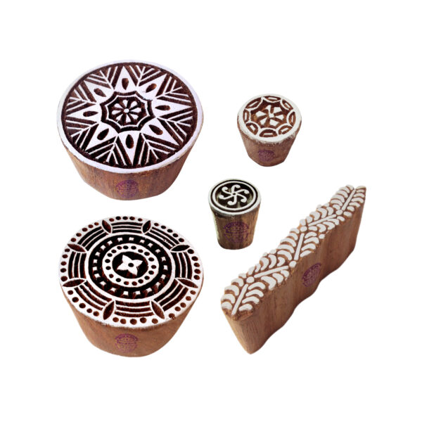 Round Wooden Stamps - Set