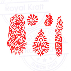 Floral Wooden Stamps - Set