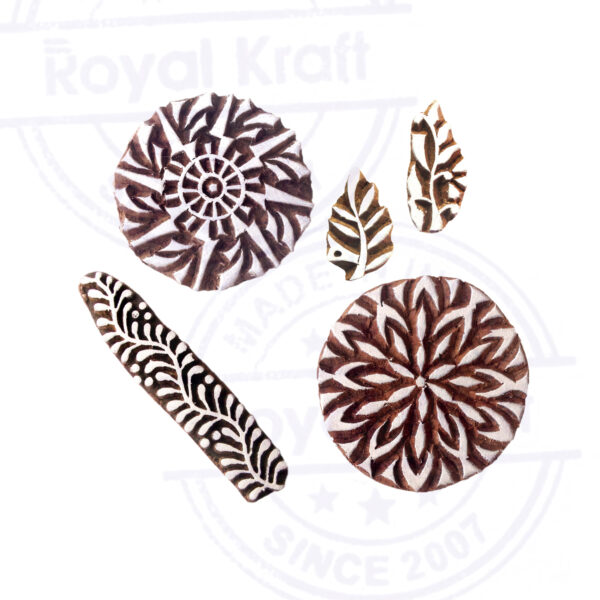 Round Wooden Stamps - Set