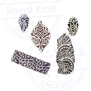 Indian Wooden Stamps - Set