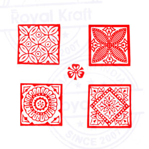 Square Wooden Stamps - Set