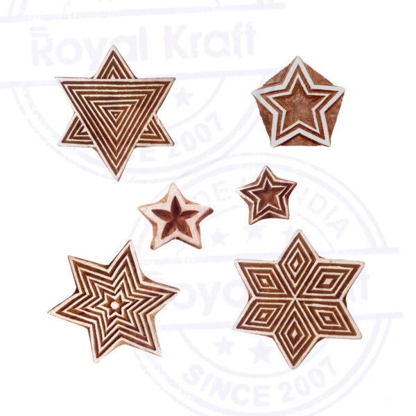 Star Wooden Stamps - Set