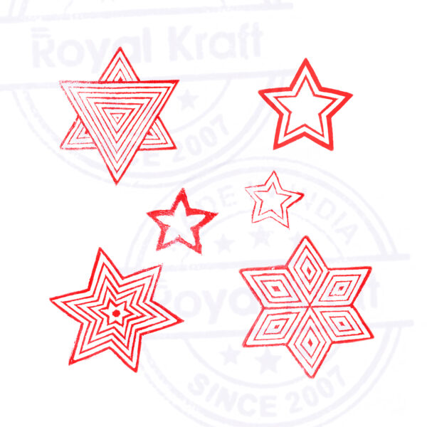 Star Wooden Stamps - Set