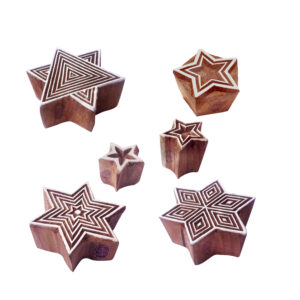 Star Wooden Stamps - Set