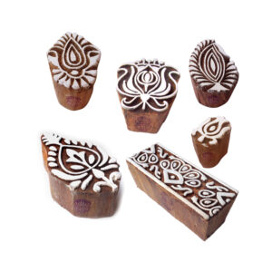 Floral Wooden Stamps - Set