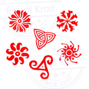 Round Wooden Stamps - Set