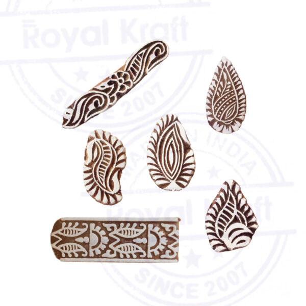 Paisley Wooden Stamps - Set