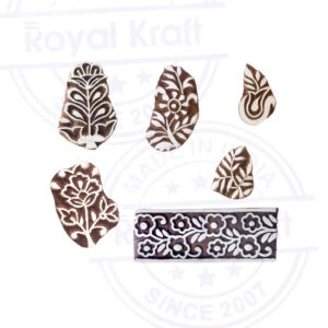 Floral Wooden Stamps - Set
