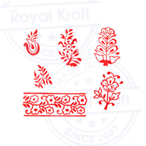 Floral Wooden Stamps - Set