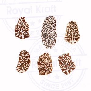 Floral Wooden Stamps - Set