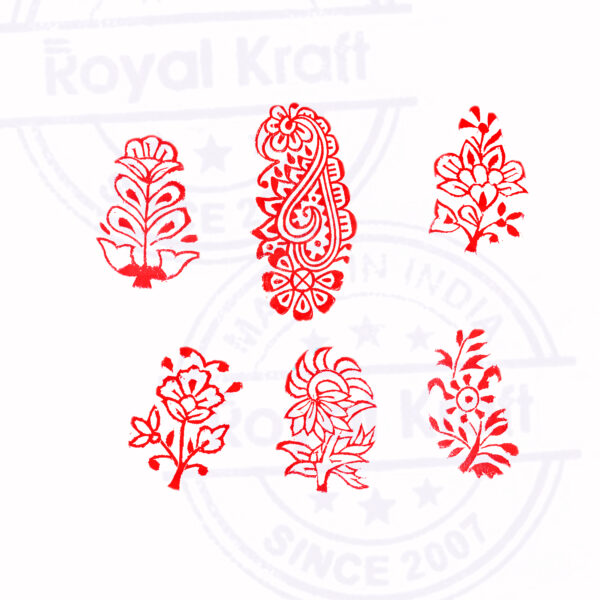 Floral Wooden Stamps - Set