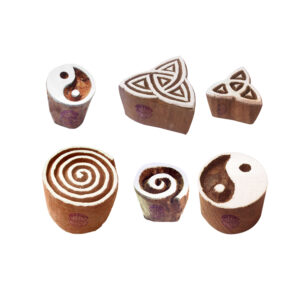 Round Wooden Stamps - Set