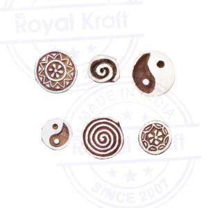 Round Wooden Stamps - Set