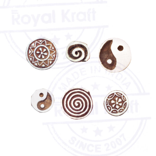 Round Wooden Stamps - Set