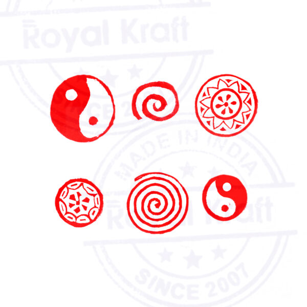 Round Wooden Stamps - Set