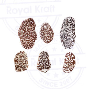 Floral Wooden Stamps - Set