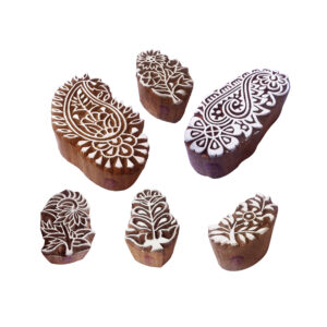 Floral Wooden Stamps - Set