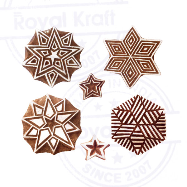 Star Wooden Stamps - Set